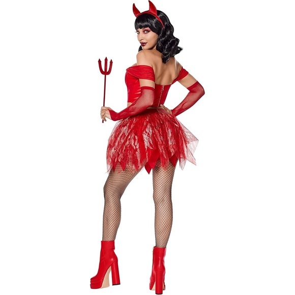 Spirit Halloween Red Devil Flame Tutu - Picture 2 of 12